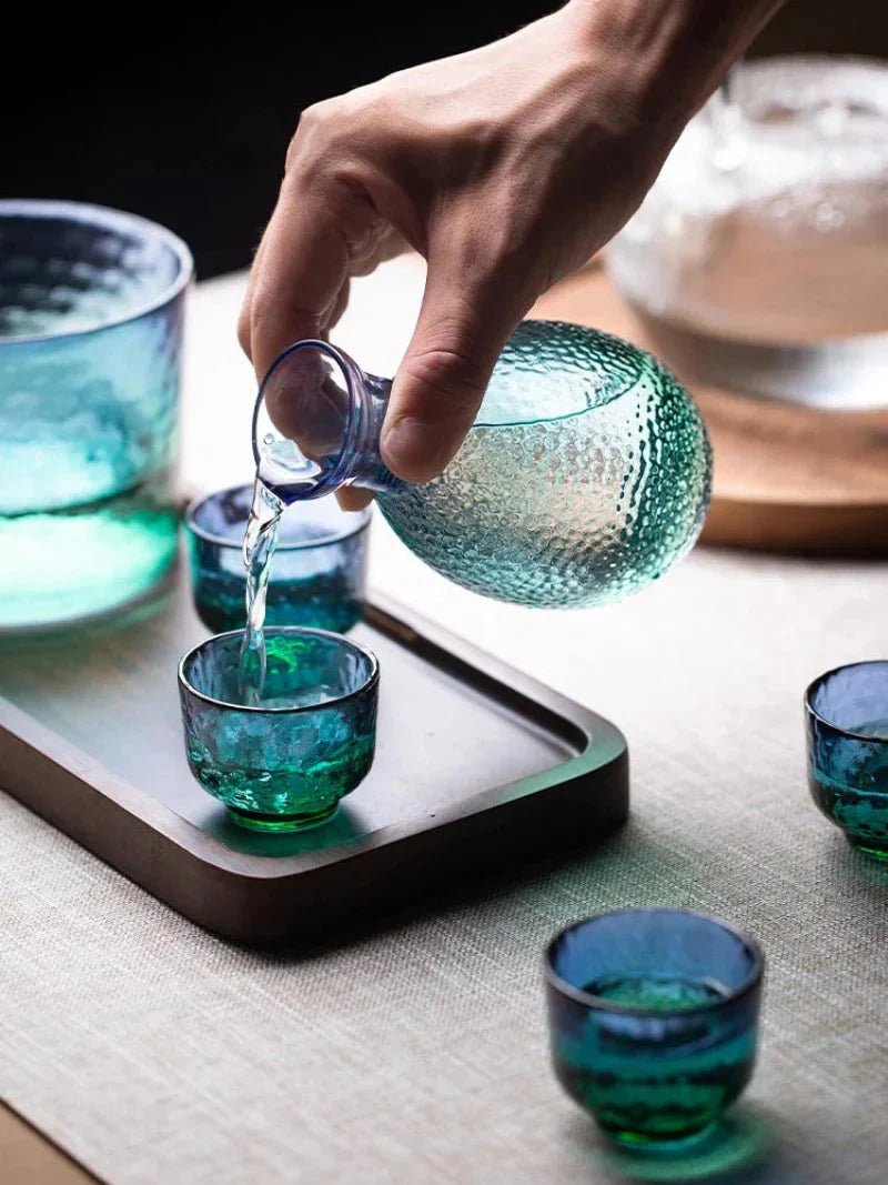 Hommfer – Service de Carafe à Saké Paon en Verre pour la Cuisine - Hommfer
