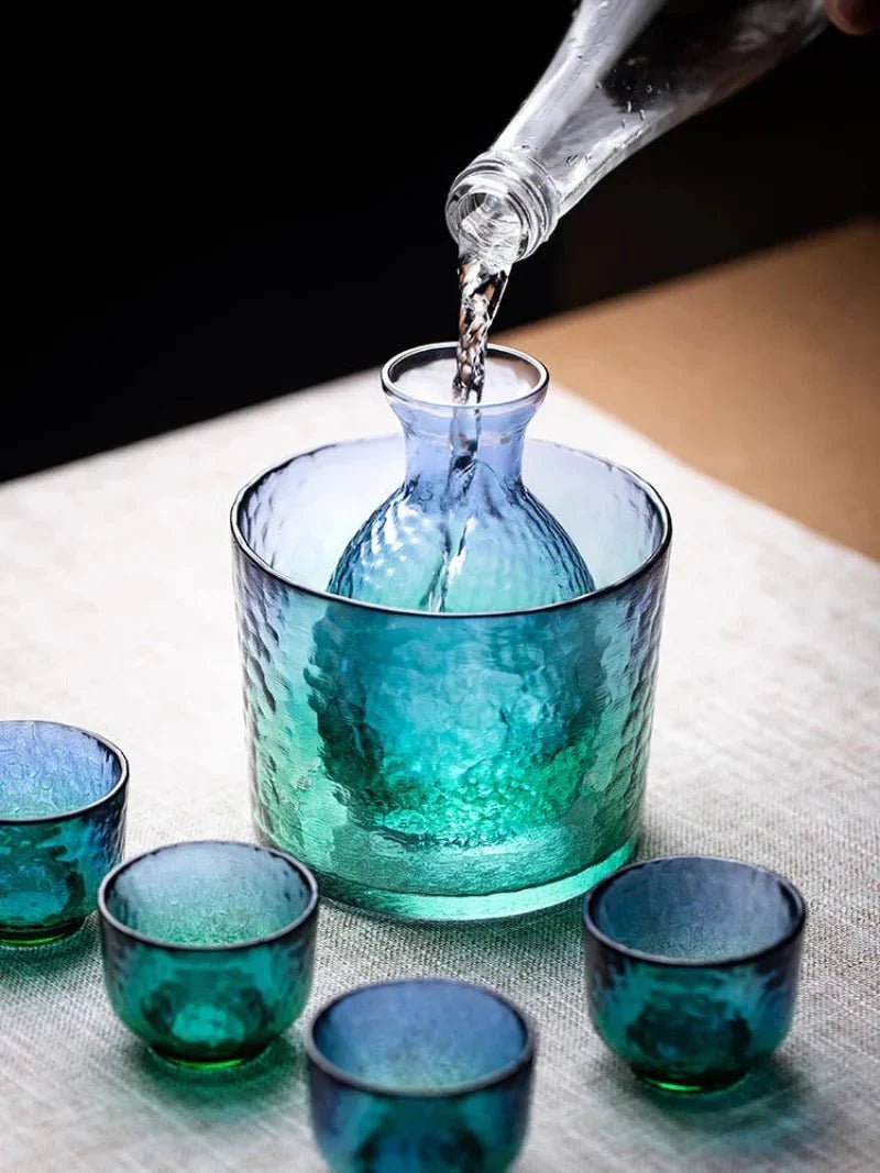 Hommfer – Service de Carafe à Saké Paon en Verre pour la Cuisine - Hommfer