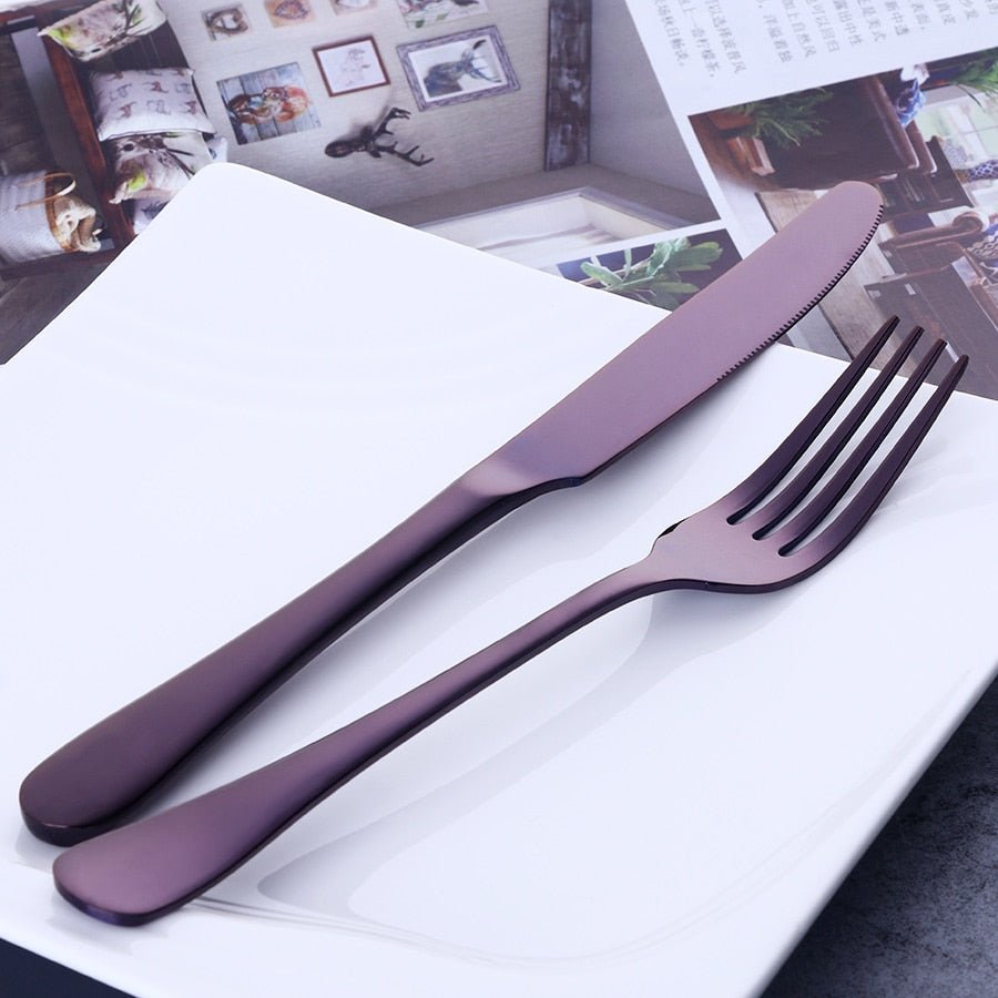 Hommfer – Service de couverts violet 24 pièces - Hommfer