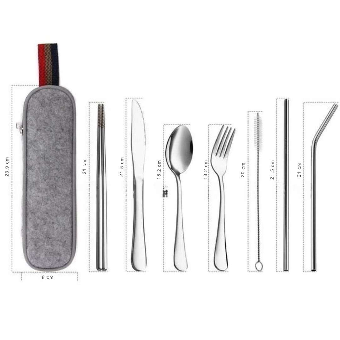 Hommfer – Set de Couverts avec Étui Portable - Hommfer