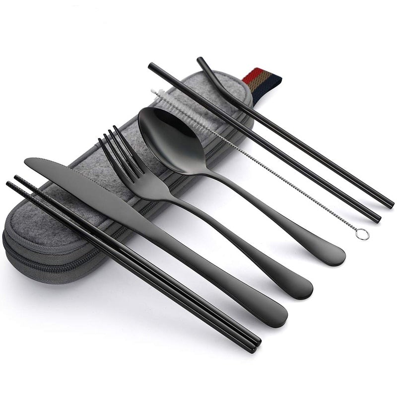 Hommfer – Set de Couverts avec Étui Portable - Hommfer