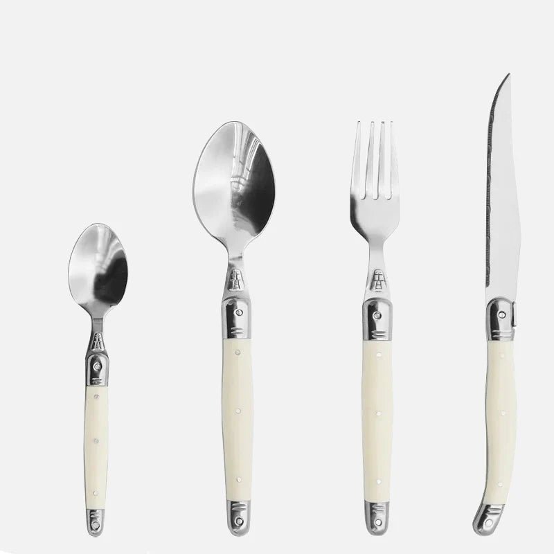 Hommfer – Set de Couverts Ivoire en Acier Inoxydable - Hommfer