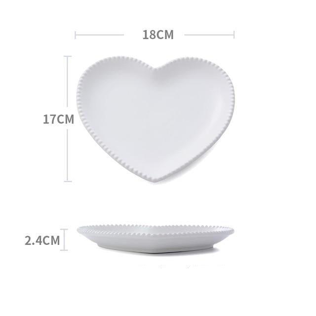 Hommfer - Set de petit - déjeuner en porcelaine pour des matins romantiques - Hommfer