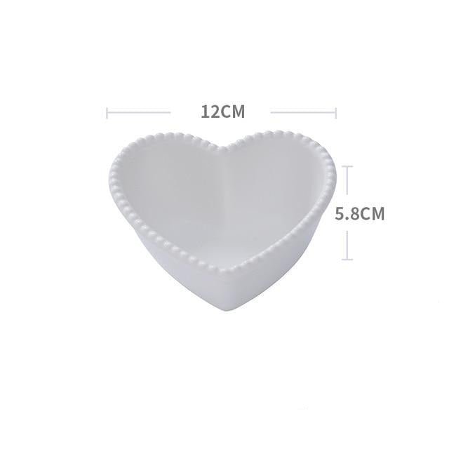 Hommfer - Set de petit - déjeuner en porcelaine pour des matins romantiques - Hommfer