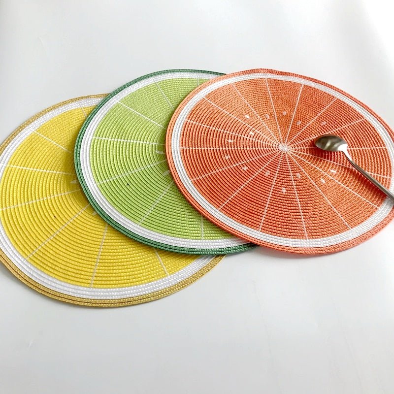 Hommfer - Set de sets de table sur le thème des fruits - Hommfer