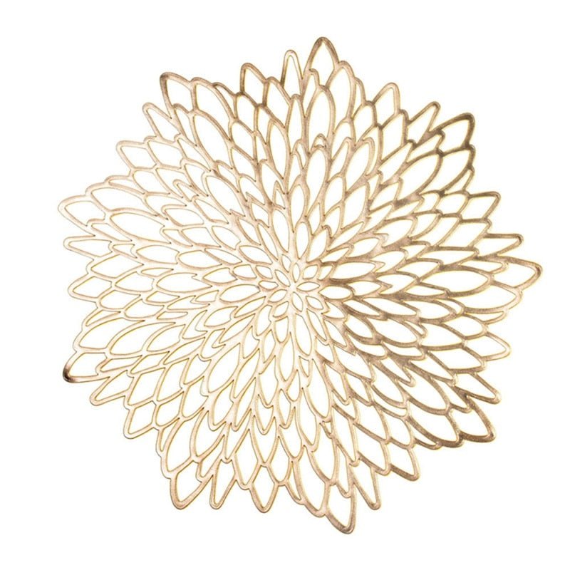 Hommfer - Sets de sets de table Feuille Luxe | Lot de 6 - Hommfer