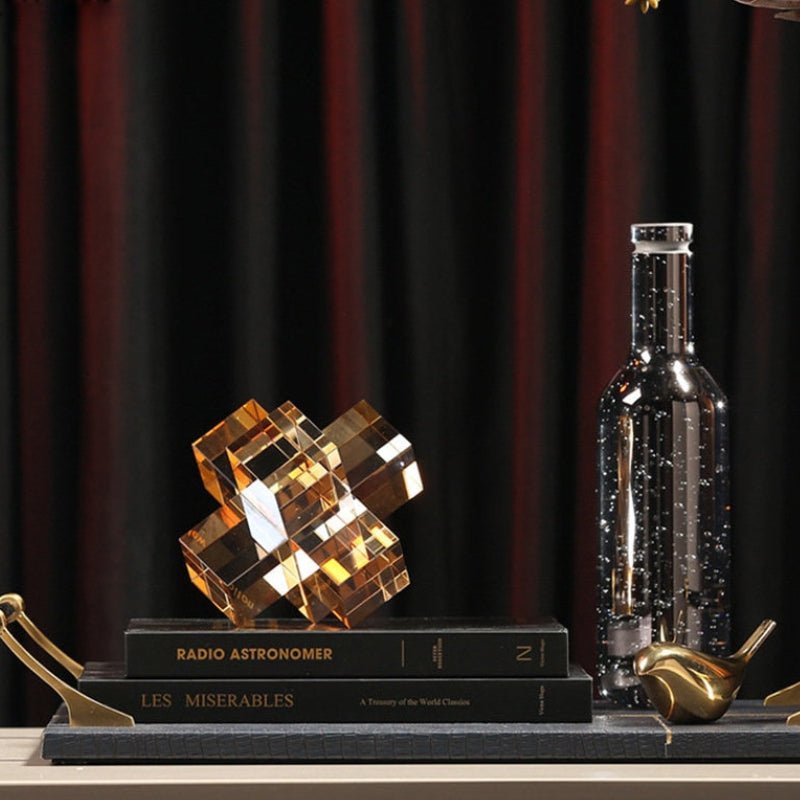 Hommfer – Statue Croix Géométrique en Cristal - Hommfer