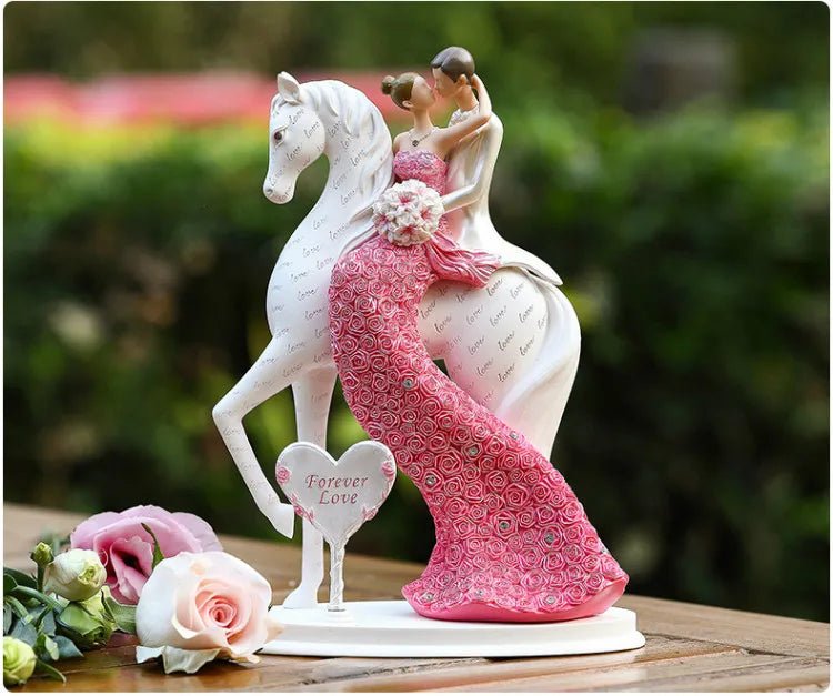 Hommfer – Statue romantique de couple en résine - Hommfer