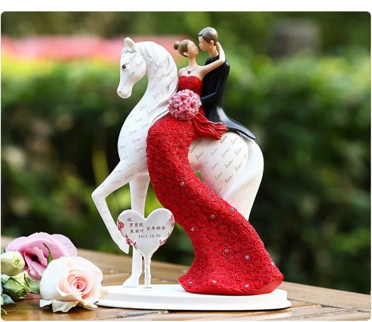 Hommfer – Statue romantique de couple en résine - Hommfer
