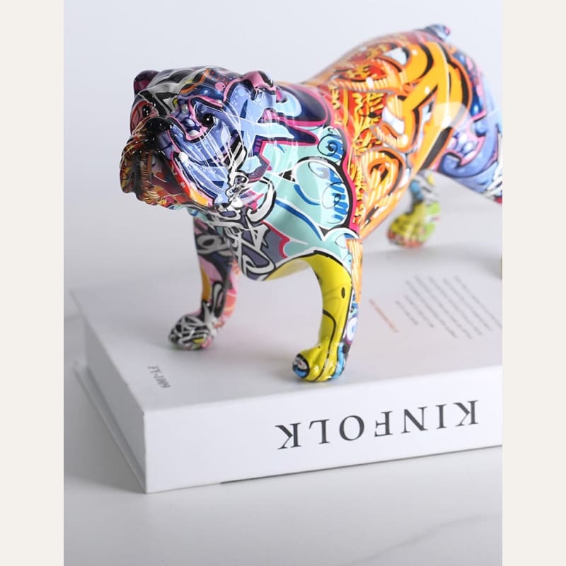 Hommfer – Statuette Chien Bulldog Street - Art en Résine - Hommfer
