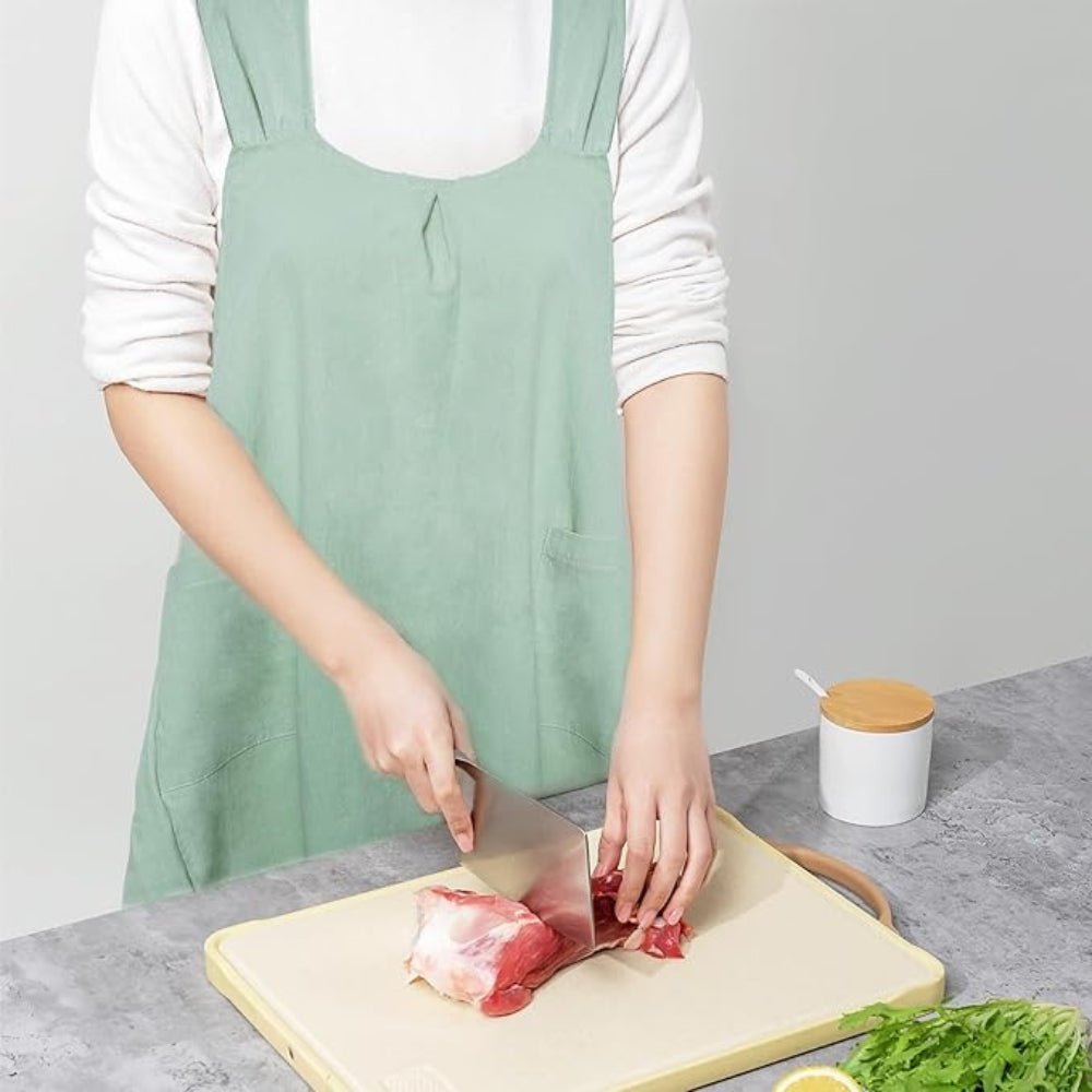 Hommfer – Tablier croisé en lin coréen élégant - Hommfer