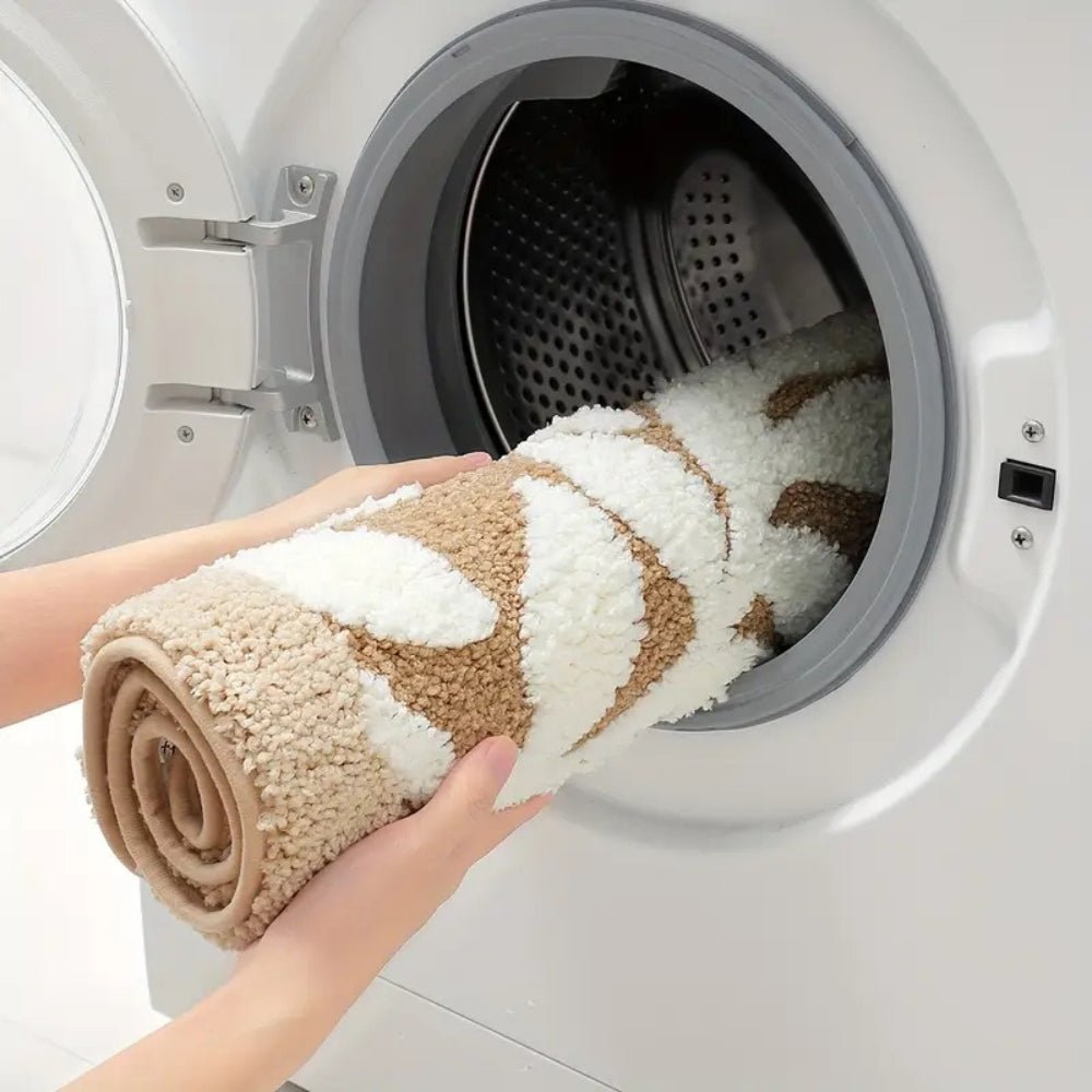 Hommfer - Tapis de bain à motif de feuilles - Hommfer