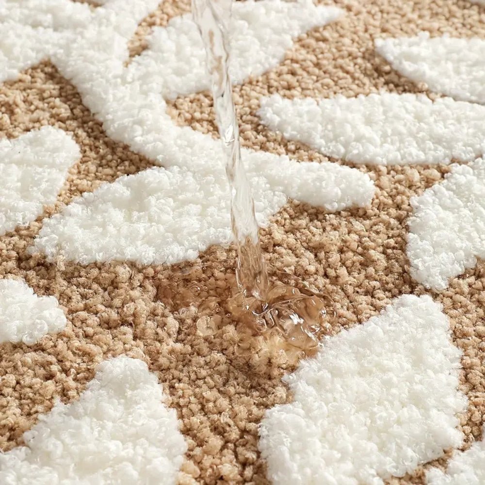 Hommfer - Tapis de bain à motif de feuilles - Hommfer
