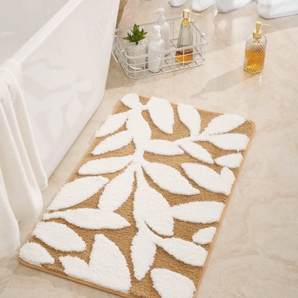 Hommfer - Tapis de bain à motif de feuilles - Hommfer