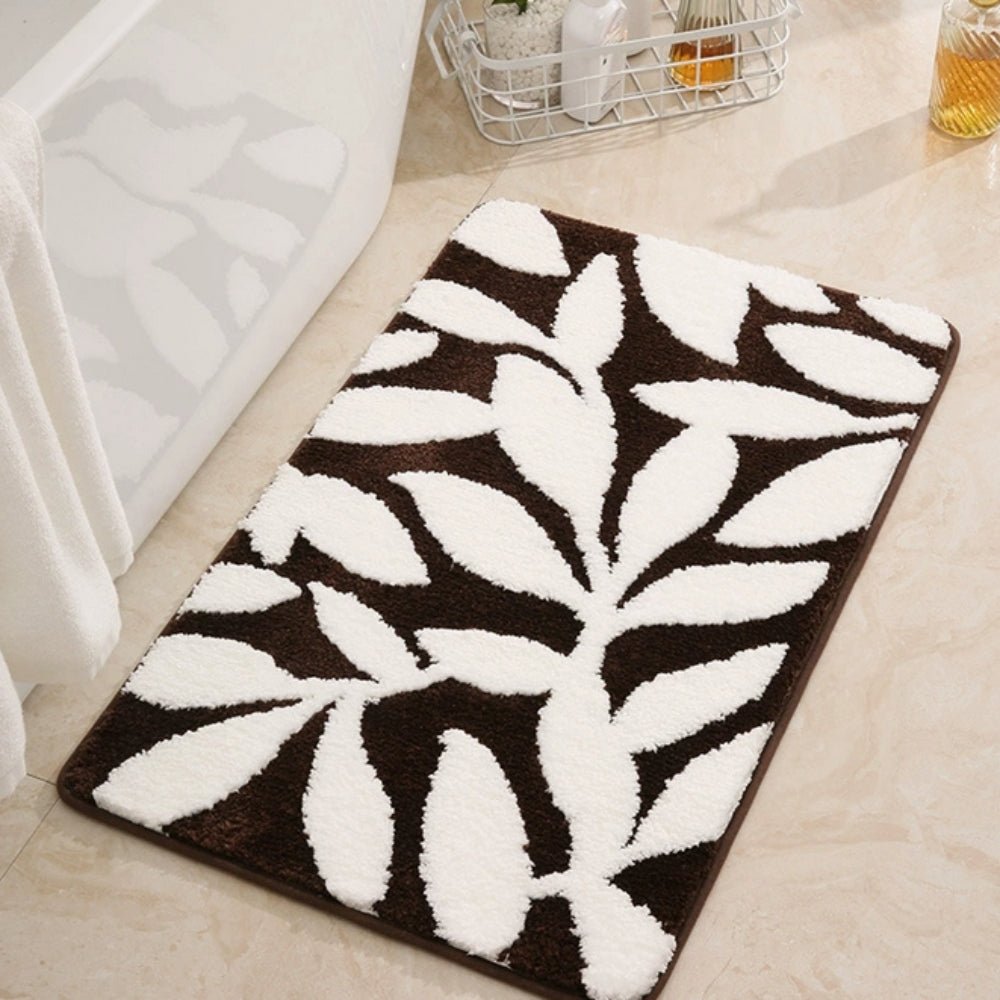 Hommfer - Tapis de bain à motif de feuilles - Hommfer