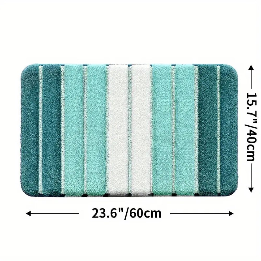 Hommfer - Tapis de bain absorbant | Rayé clair - Hommfer