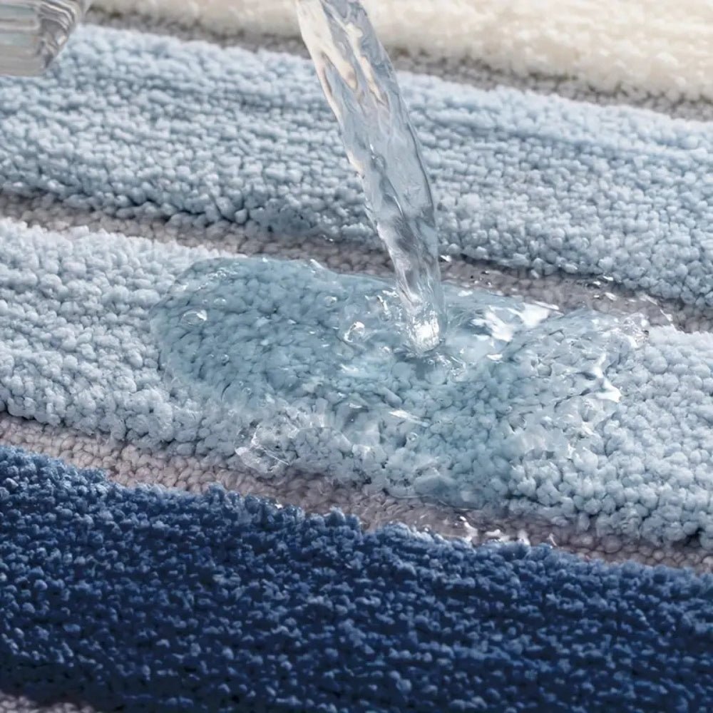 Hommfer - Tapis de bain absorbant | Rayé clair - Hommfer