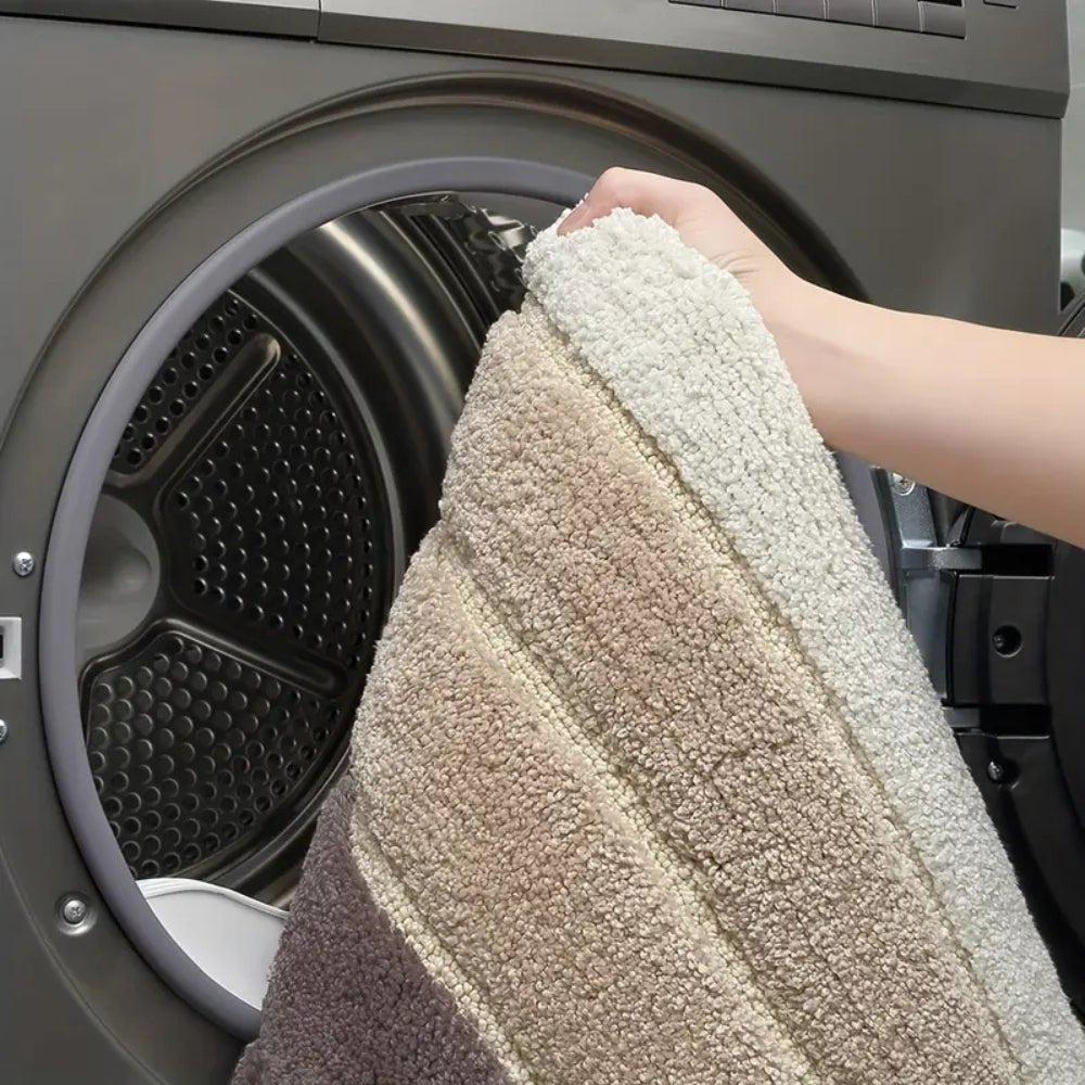 Hommfer - Tapis de bain absorbant | Rayé clair - Hommfer