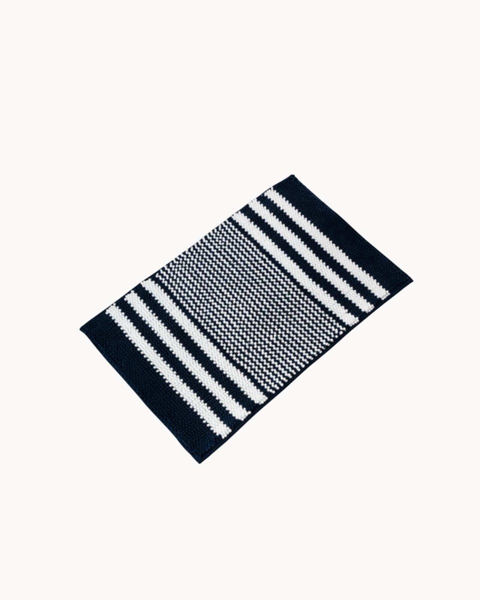 Hommfer – Tapis de Bain Rayé en Chenille - Hommfer