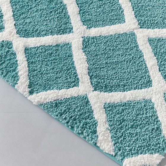 Hommfer – Tapis de bain réversible à poils longs pour la salle de bain - Hommfer