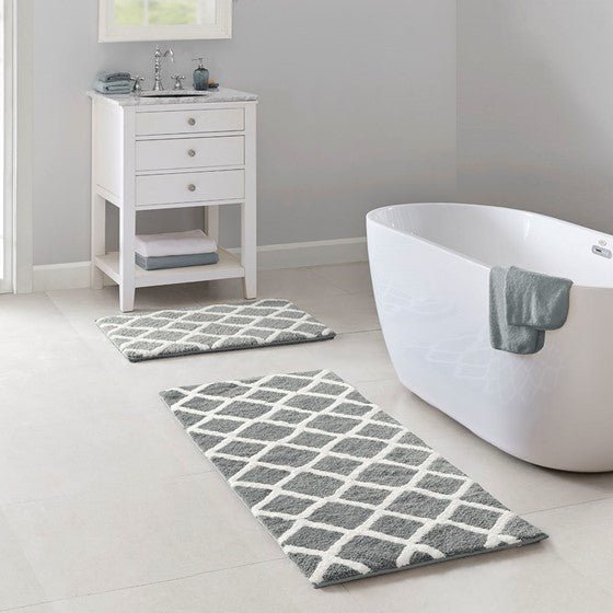 Hommfer – Tapis de bain réversible à poils longs pour la salle de bain - Hommfer
