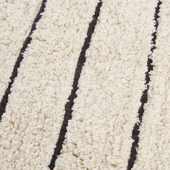 Hommfer – Tapis de bain tufté en coton avec franges pour la salle de bain - Hommfer