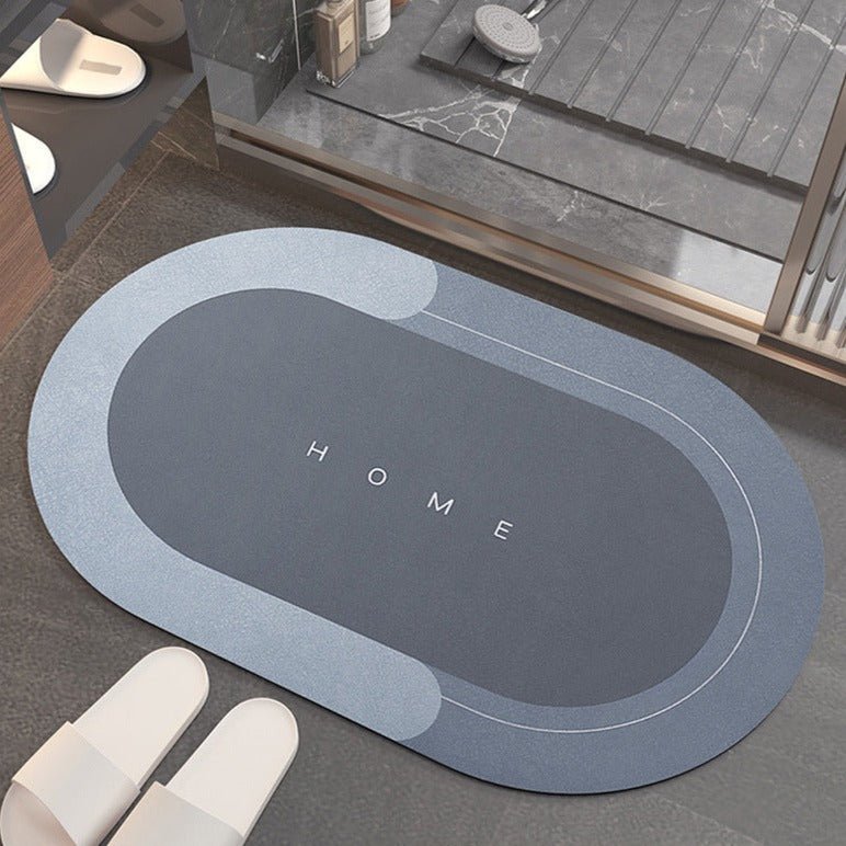 Hommfer - Tapis de bain ultra-absorbant à séchage rapide avec rembourrage en mousse - Hommfer