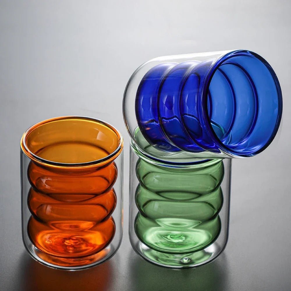 Hommfer - Tasse Double Paroi Design Ondulé - Hommfer