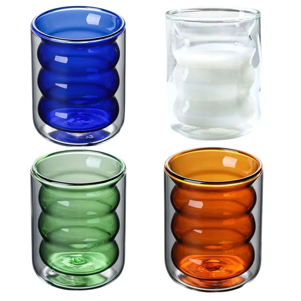 Hommfer - Tasse Double Paroi Design Ondulé - Hommfer