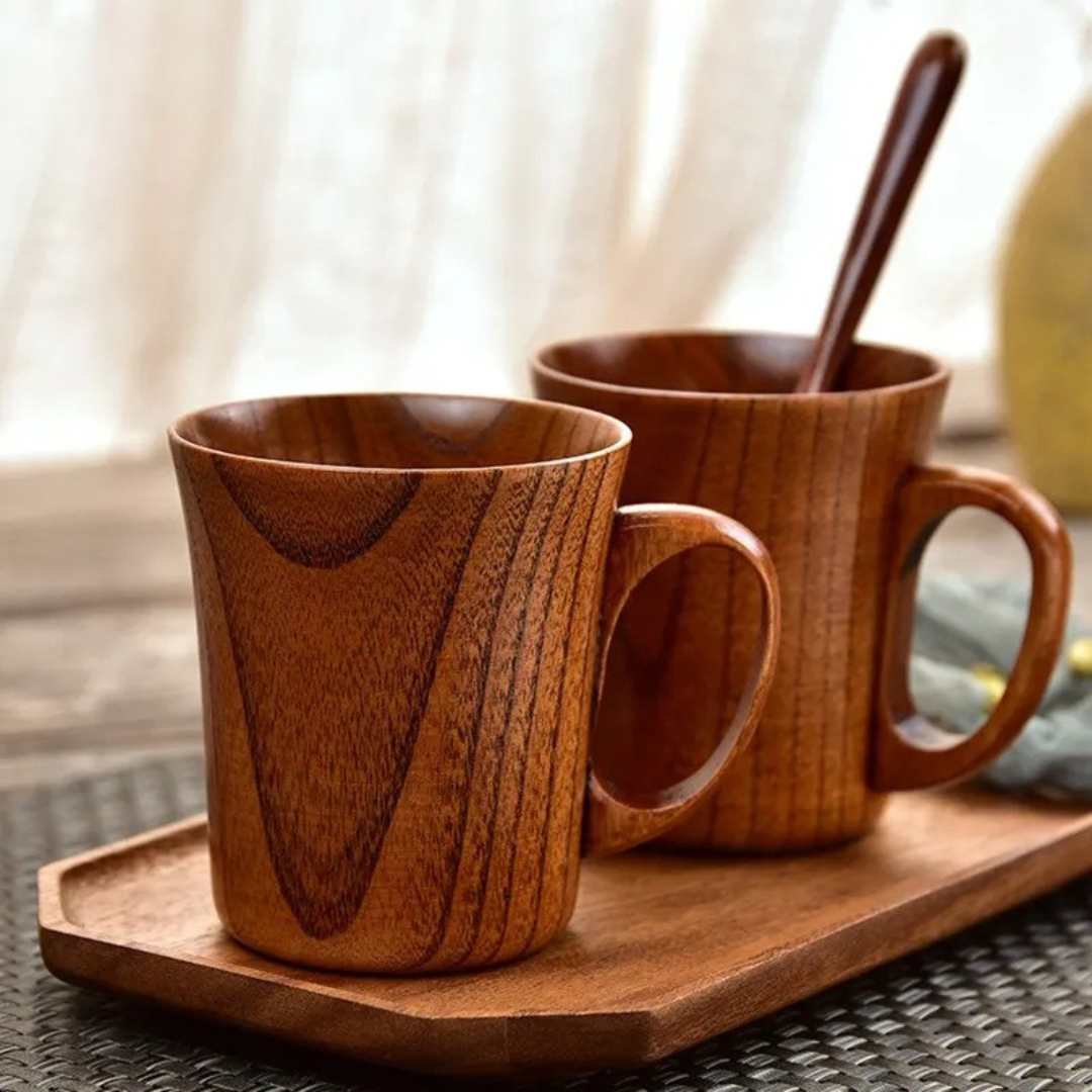 Hommfer – Tasse en Bois Naturel au Charme Authentique - Hommfer