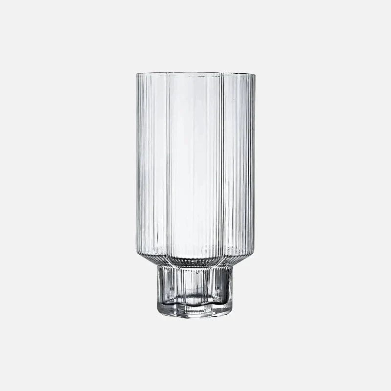 Hommfer – Tasse Fleurie en Verre avec Bord Doré et Carafe - Hommfer