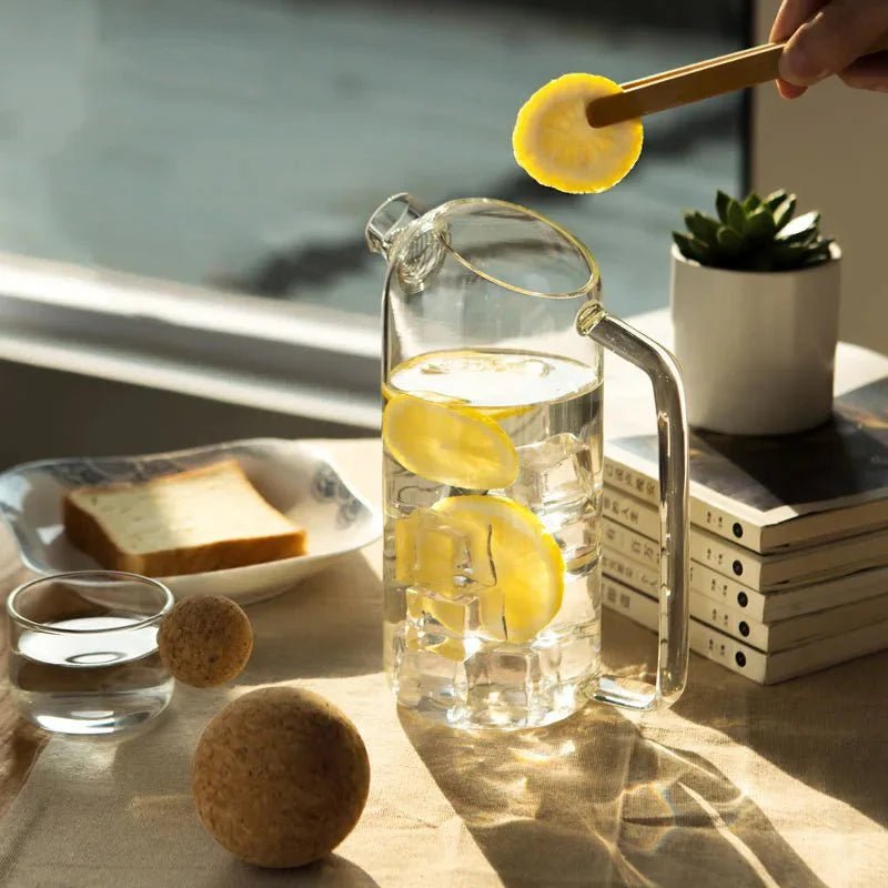 Hommfer – Théière en Verre avec Couvercle en Liège - Hommfer
