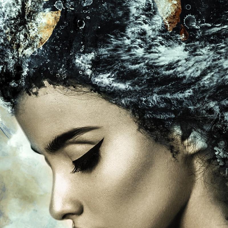 Hommfer – Toile Abstraite Femme et Cheveux - Hommfer