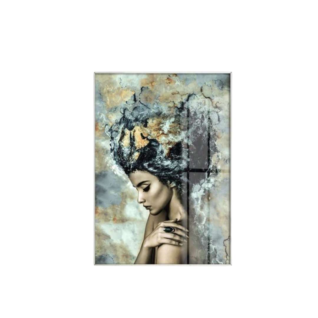 Hommfer – Toile Abstraite Femme et Cheveux - Hommfer