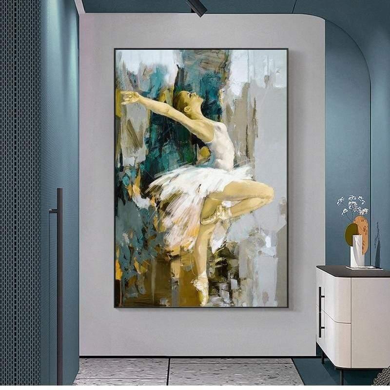 Hommfer – Toile Artistique de Danse Élégante pour le Salon - Hommfer