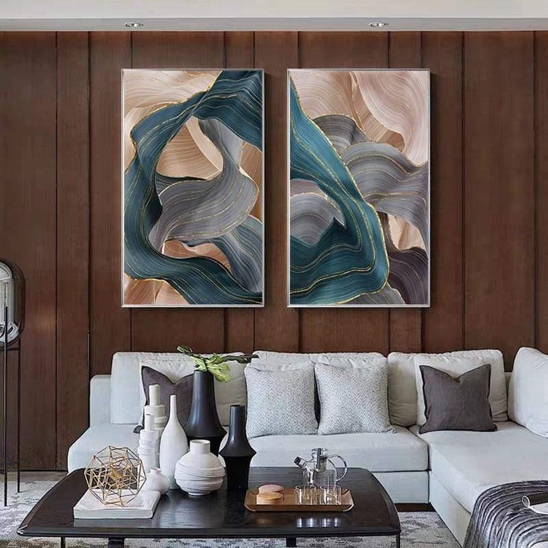 Hommfer – Toile Murale Artistique pour le Salon - Hommfer