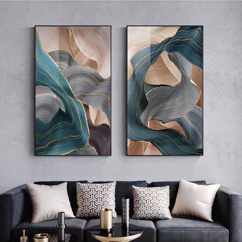 Hommfer – Toile Murale Artistique pour le Salon - Hommfer