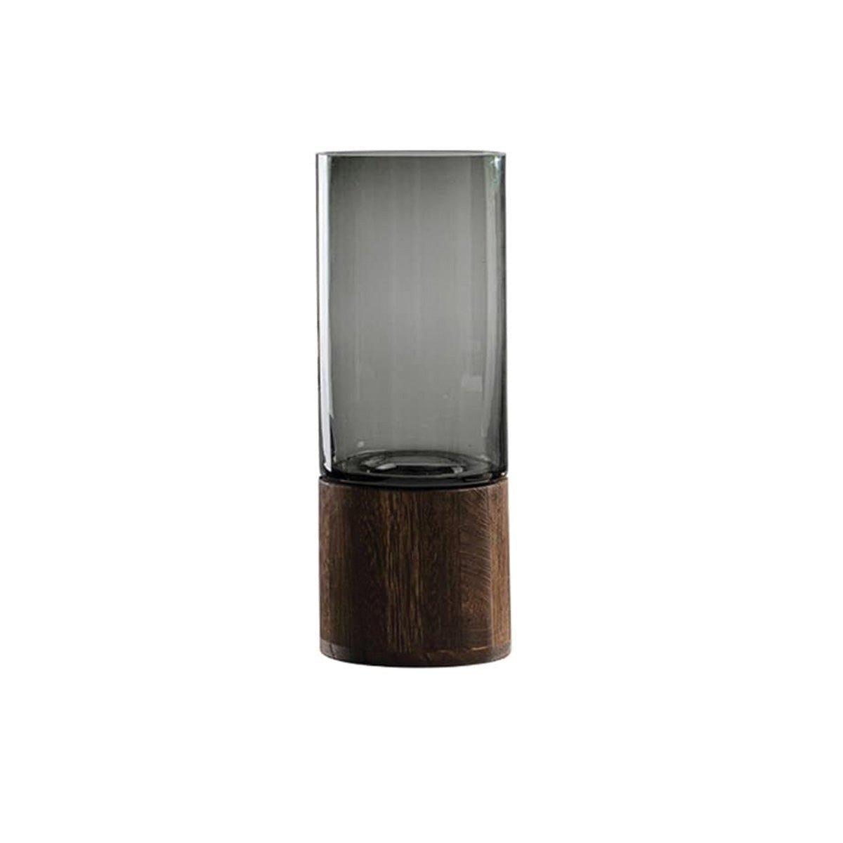 Hommfer - Vase à Fleurs en Verre et Bois - Hommfer