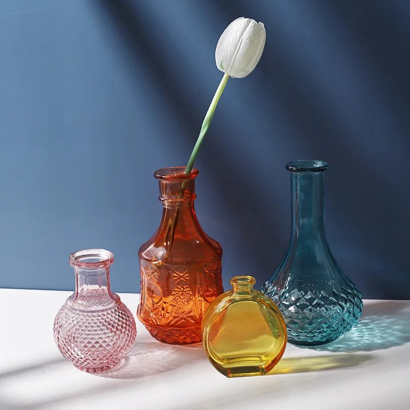 Hommfer - Vase à Fleurs en Verre Vintage - Hommfer