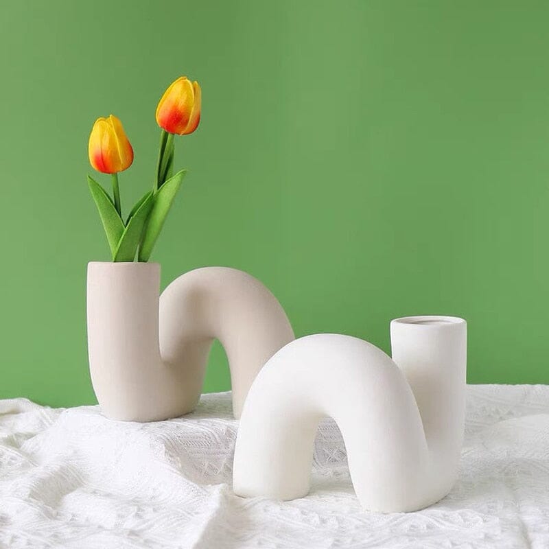 Hommfer – Vase Abstraite en Céramique pour le Salon - Hommfer