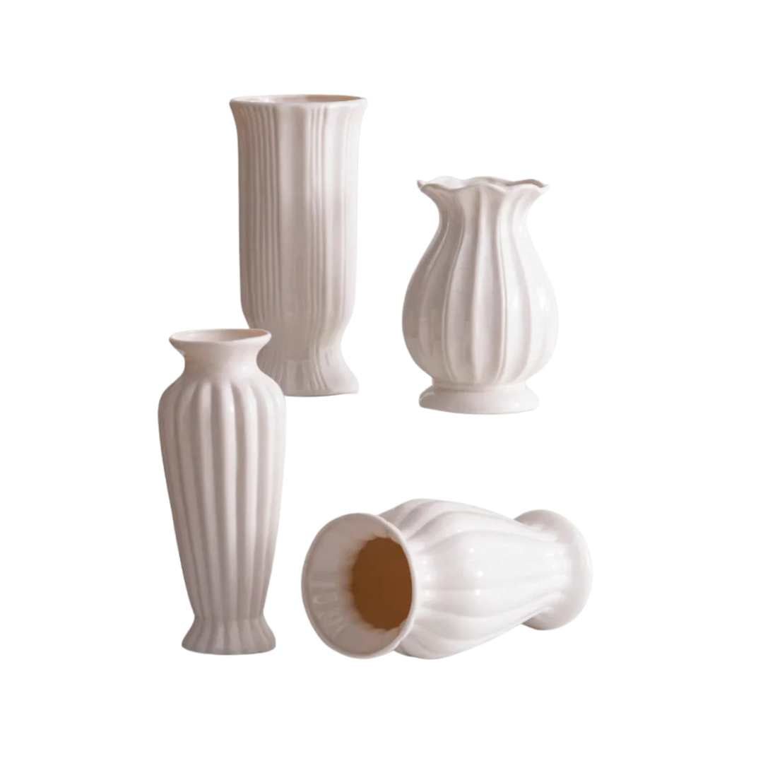 Hommfer - Vase céramique blanc minimaliste - Hommfer