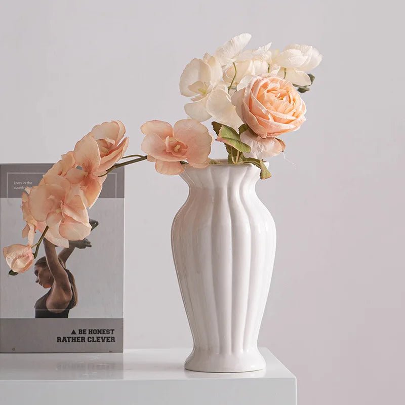Hommfer - Vase céramique blanc minimaliste - Hommfer