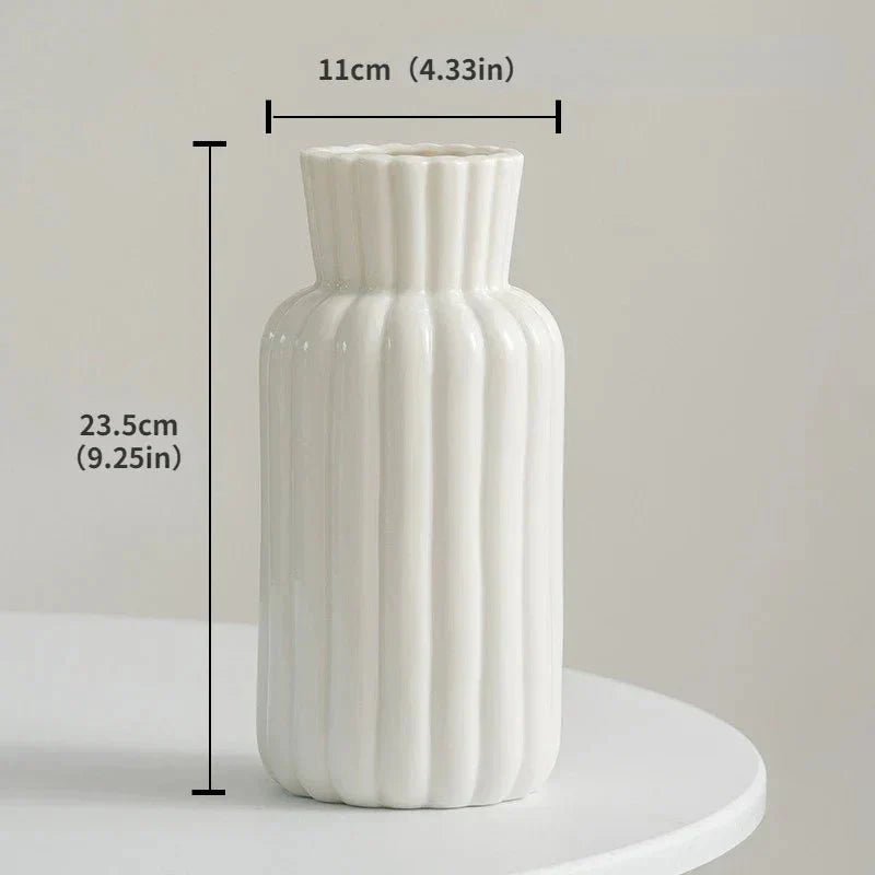 Hommfer - Vase Céramique Blanche Minimaliste - Hommfer