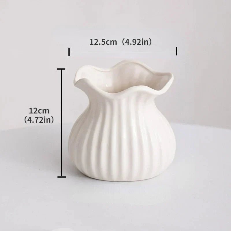 Hommfer - Vase Céramique Blanche Minimaliste - Hommfer