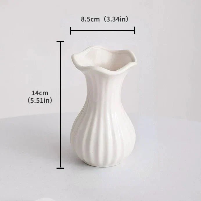 Hommfer - Vase Céramique Blanche Minimaliste - Hommfer