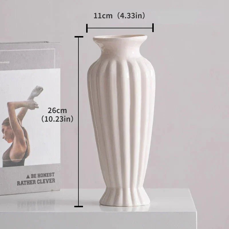 Hommfer - Vase Céramique Blanche Minimaliste - Hommfer