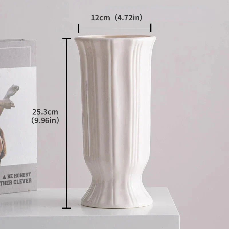 Hommfer - Vase Céramique Blanche Minimaliste - Hommfer