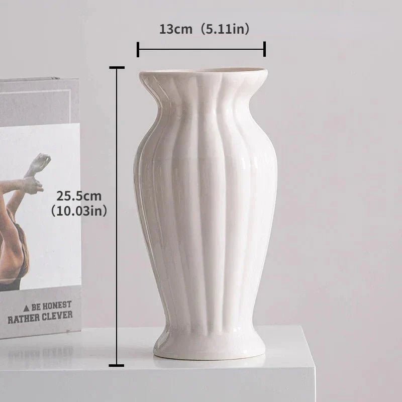 Hommfer - Vase Céramique Blanche Minimaliste - Hommfer