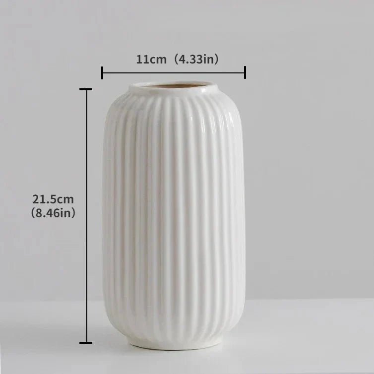 Hommfer - Vase Céramique Blanche Minimaliste - Hommfer