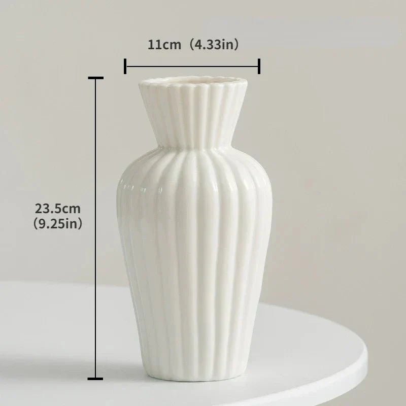 Hommfer - Vase Céramique Blanche Minimaliste - Hommfer